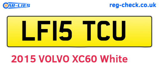 LF15TCU are the vehicle registration plates.