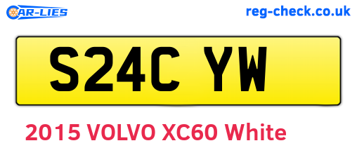 S24CYW are the vehicle registration plates.