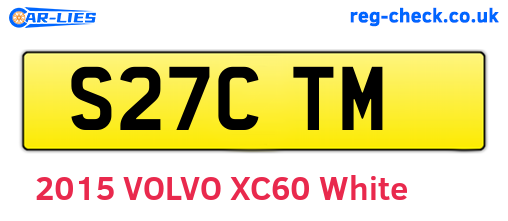 S27CTM are the vehicle registration plates.