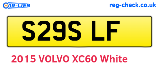 S29SLF are the vehicle registration plates.