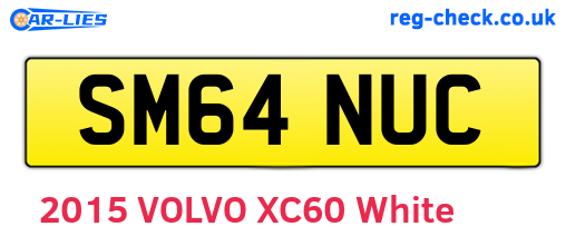 SM64NUC are the vehicle registration plates.