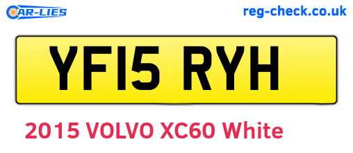 YF15RYH are the vehicle registration plates.