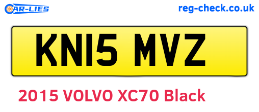 KN15MVZ are the vehicle registration plates.
