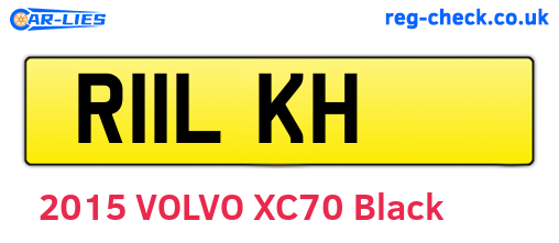 R11LKH are the vehicle registration plates.