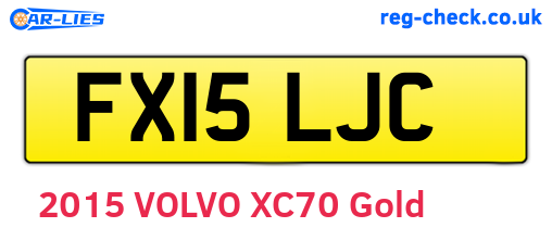 FX15LJC are the vehicle registration plates.