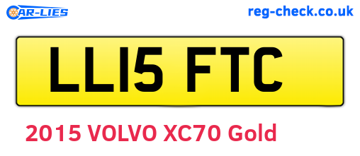 LL15FTC are the vehicle registration plates.