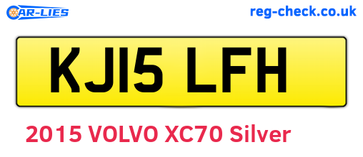 KJ15LFH are the vehicle registration plates.