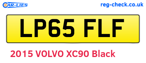 LP65FLF are the vehicle registration plates.