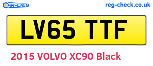 LV65TTF are the vehicle registration plates.