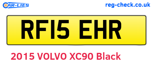 RF15EHR are the vehicle registration plates.