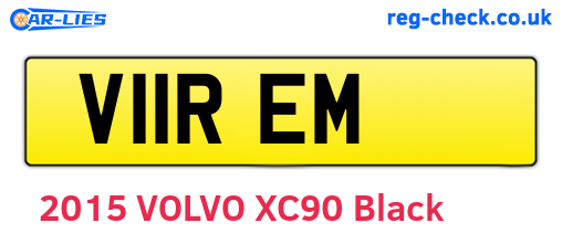V11REM are the vehicle registration plates.
