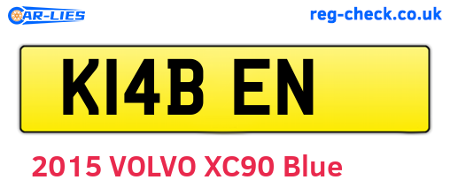 K14BEN are the vehicle registration plates.