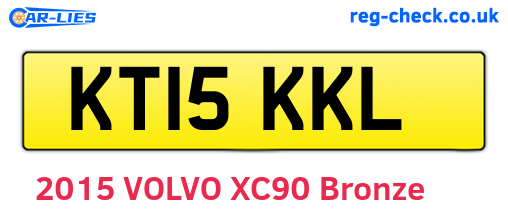 KT15KKL are the vehicle registration plates.