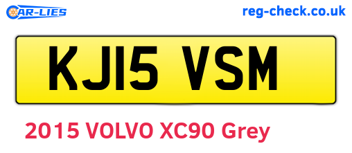 KJ15VSM are the vehicle registration plates.