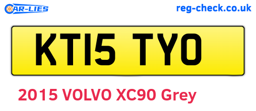 KT15TYO are the vehicle registration plates.