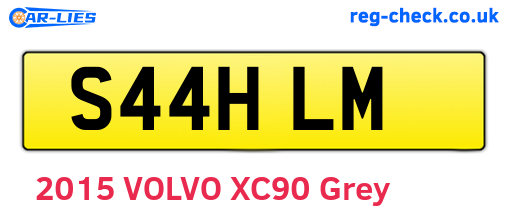 S44HLM are the vehicle registration plates.