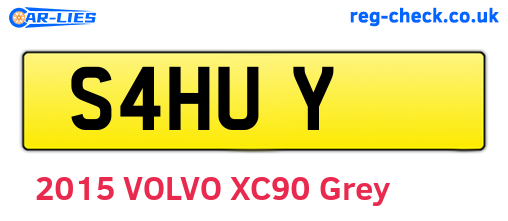 S4HUY are the vehicle registration plates.