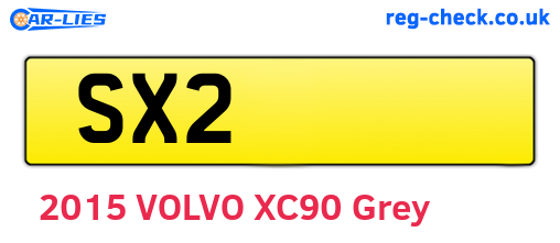 SX2 are the vehicle registration plates.