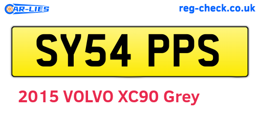 SY54PPS are the vehicle registration plates.