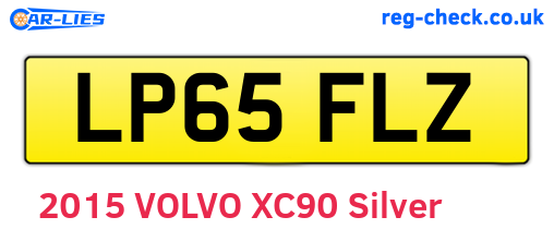 LP65FLZ are the vehicle registration plates.