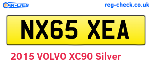 NX65XEA are the vehicle registration plates.