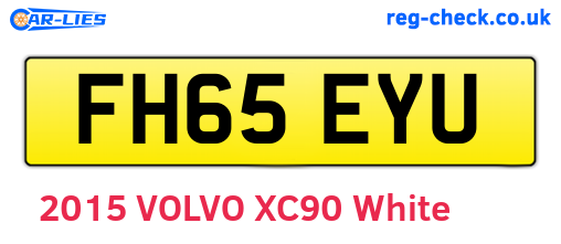 FH65EYU are the vehicle registration plates.