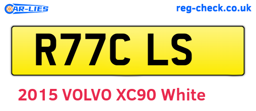 R77CLS are the vehicle registration plates.