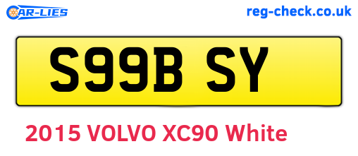 S99BSY are the vehicle registration plates.