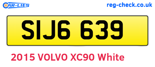 SIJ6639 are the vehicle registration plates.