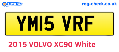 YM15VRF are the vehicle registration plates.