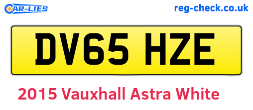 White 2015 Vauxhall Astra (DV65HZE)