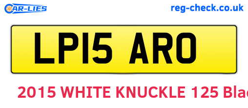LP15ARO are the vehicle registration plates.