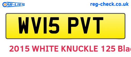 WV15PVT are the vehicle registration plates.