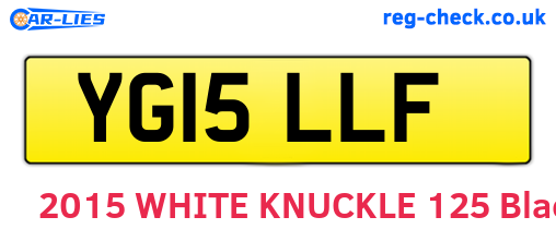 YG15LLF are the vehicle registration plates.