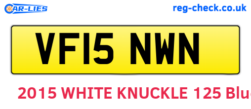 VF15NWN are the vehicle registration plates.