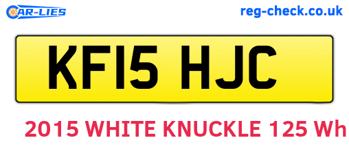 KF15HJC are the vehicle registration plates.