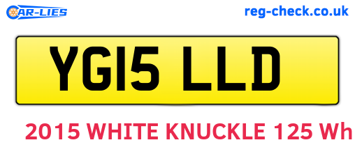 YG15LLD are the vehicle registration plates.