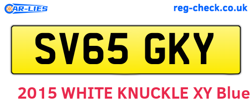 SV65GKY are the vehicle registration plates.