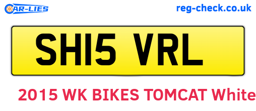 SH15VRL are the vehicle registration plates.