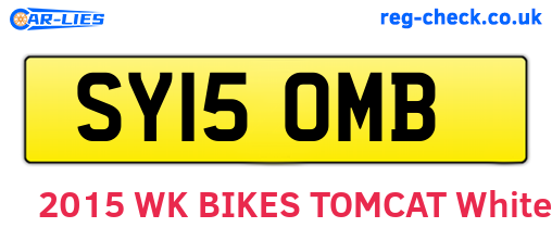 SY15OMB are the vehicle registration plates.