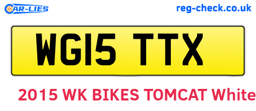 WG15TTX are the vehicle registration plates.