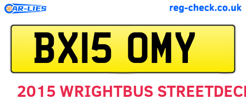BX15OMY are the vehicle registration plates.