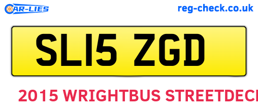 SL15ZGD are the vehicle registration plates.