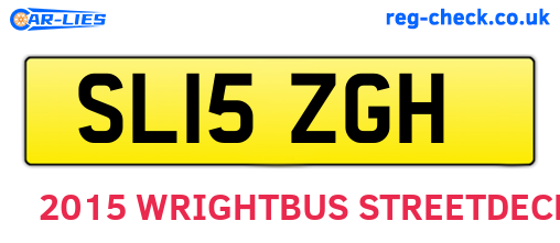 SL15ZGH are the vehicle registration plates.