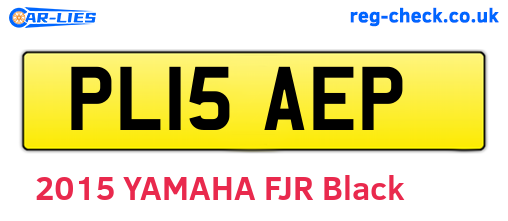 PL15AEP are the vehicle registration plates.
