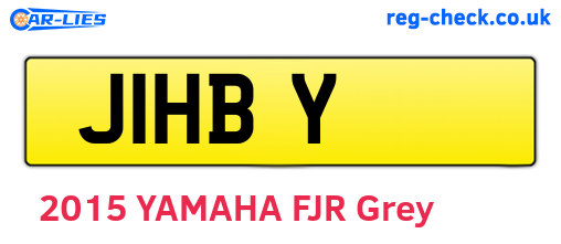 J1HBY are the vehicle registration plates.
