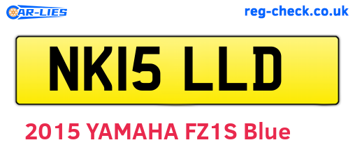 NK15LLD are the vehicle registration plates.