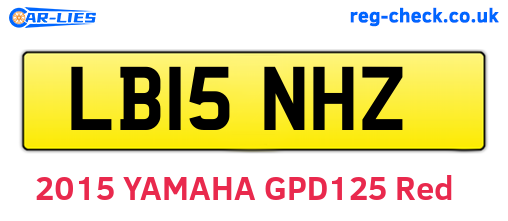 LB15NHZ are the vehicle registration plates.