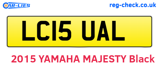 LC15UAL are the vehicle registration plates.