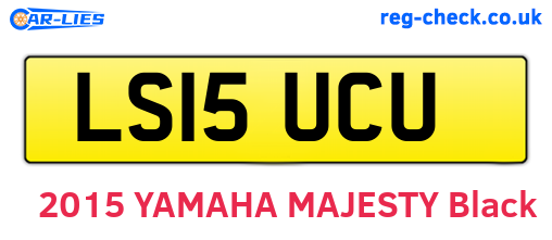 LS15UCU are the vehicle registration plates.